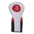 thumbnail image 2 of Long Neck Golf Head Cover Headcover for 460 Cc Wood Driver Protector , White 3, 2 of 7