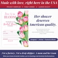 thumbnail image 3 of Love is in the Air Pink Tulip Bridal Shower Invitations, 20 Fill-In Cards with Envelopes, 5x7 Wedding Shower Invitates for Bride, Bridal Party Supplies and Decorations, Made in USA by Amanda Creation, 3 of 9