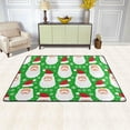 thumbnail image 2 of Dreamtimes Christmas Santa Face Non-Slip Area Rug 72"x48", Happy New Year Soft Non Slip Washable Floor Mats for Indoor Front Porch,Living Room, Bedroom,Kitchen, 2 of 7