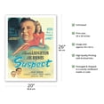 thumbnail image 2 of The Suspect - Starring Charles Laughton Ella Raines - Vintage Film Noir Movie Poster c.1945 - Fine Art Matte Paper Print (Unframed) 20x26in, 2 of 4