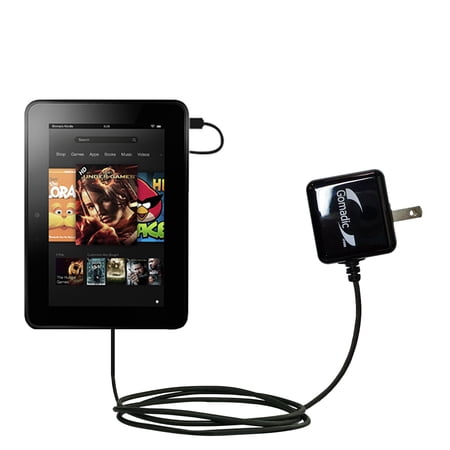 Gomadic Intelligent Compact AC Home Wall Charger suitable for the Vinci Tab II - High output power with a convenient, foldable plug design - Uses TipE