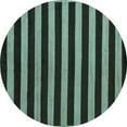 thumbnail image 1 of Ahgly Company Indoor Round Abstract Light Blue Modern Area Rugs, 8' Round, 1 of 4