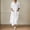 White, variant on Linen Dress Long Skirt Shirt For Women Dress Woman And Elegant Large Size Solid Colour Dress Casual Lapel Casual Work Midi Dress Maternity Dresses Casual Business Casual Dress for Women