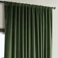 thumbnail image 5 of Half Price Drapes Eden Green Extra Wide Plush Velvet Room Darkening Curtains (1 Panel), 100W X 96L, 5 of 11