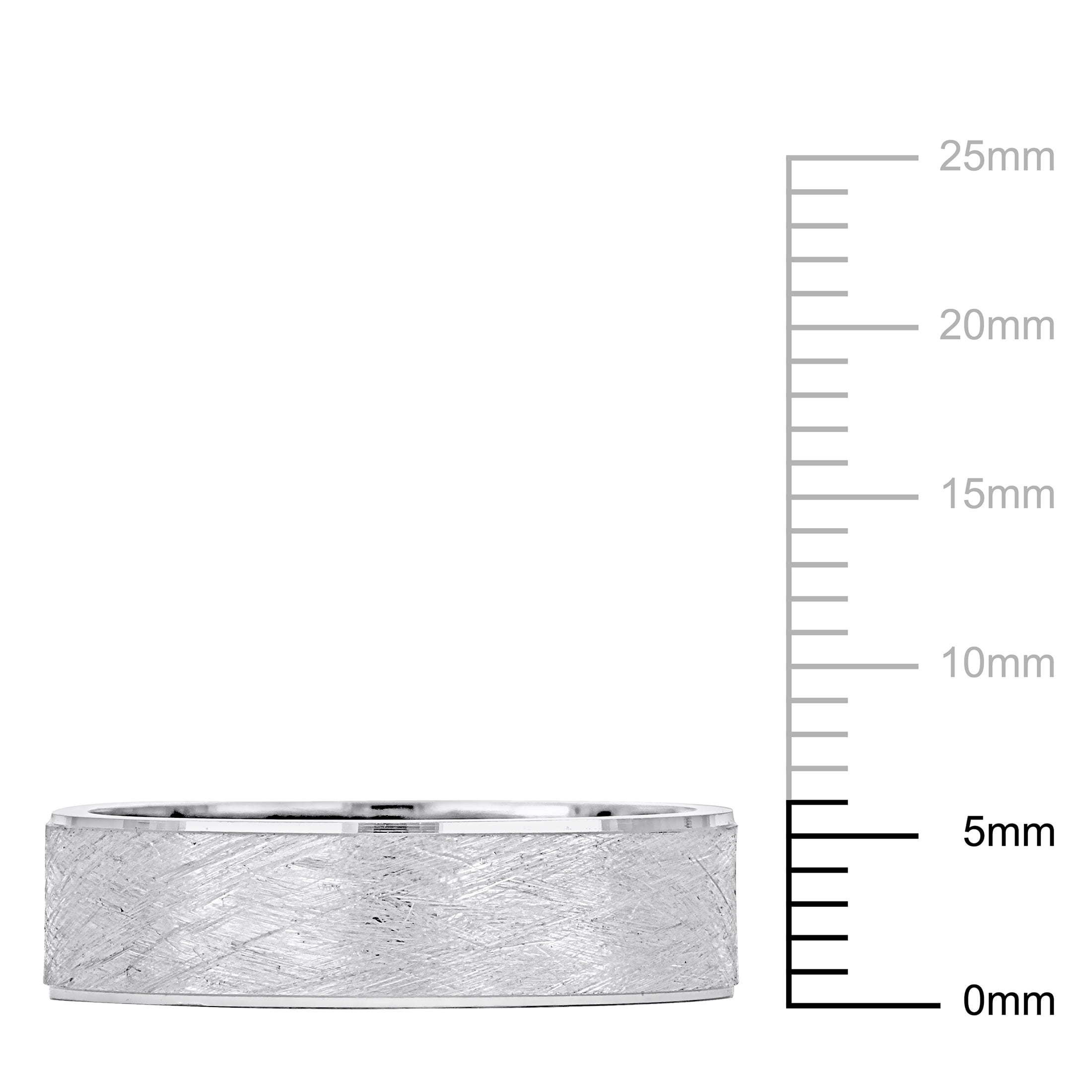Everly Men's 14k White Gold Wedding Ring