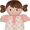 pink, variant on Baby Starters Plush Snuggle Buddy Baby Doll, Brunette Olivia