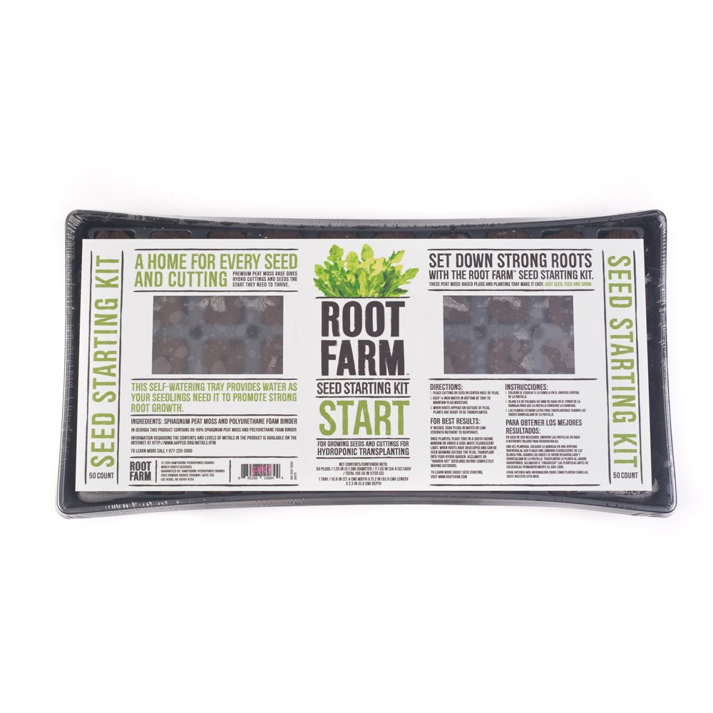 Root Farm Seed Starting Kit, 50 Pods