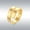 Gold, variant on Titanium Steel Open Ring Unisex Minimalist Fashion Accessory Korean Style Trendy Gift For Men And Women Everyday Wear