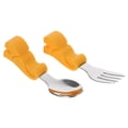 thumbnail image 2 of MasteelfCA 1 Set Baby Spoon and Fork Baby Training Feeding Tableware Utensil with Box, 2 of 7