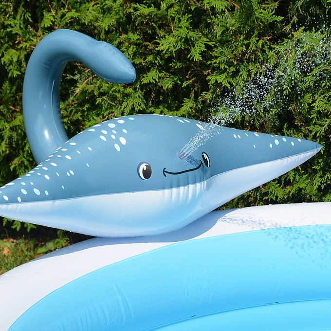 SunClub Kid's Inflatable Stingray Spray Swimming Pool