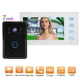thumbnail image 4 of Sistema de videoportero inalámbrico con timbre con 2 monitores, pantalla TFT de 7 pulgadas, visión nocturna por infrarrojos y diseño resistente al agua, 4 of 10