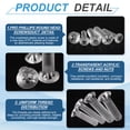 thumbnail image 3 of Uxcell 40Pcs M3x10mm Plastic Phillips Machine Screws, Insulated PC Countersunk Screws, 3 of 7