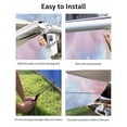 thumbnail image 7 of 4th of July RV Awning Sun Shade Screen 9'X7' Red White and Blue Cloud Mesh Sunscreen Patriotic Star Stripes Awning Shade Screen with Zipper UV Blocker Completed Kits for RV Motorhome Camper, 7 of 7
