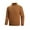Brown, variant on Mens Knit Polo Shirts Casual Long Sleeve Collared Work Shirt Button Down Golf Shirts Thermal Undershirt Base Layer
