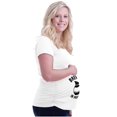 thumbnail image 6 of Funny Coffee Loving Expectant Mom Pun Women's Maternity T Shirt Tee Brisco Brands 3X, 6 of 7
