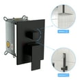 thumbnail image 6 of Dual Shower Head - 10 Inch Ceiling Mount Square Shower System with Rough-in Valve,Matte black, 6 of 9