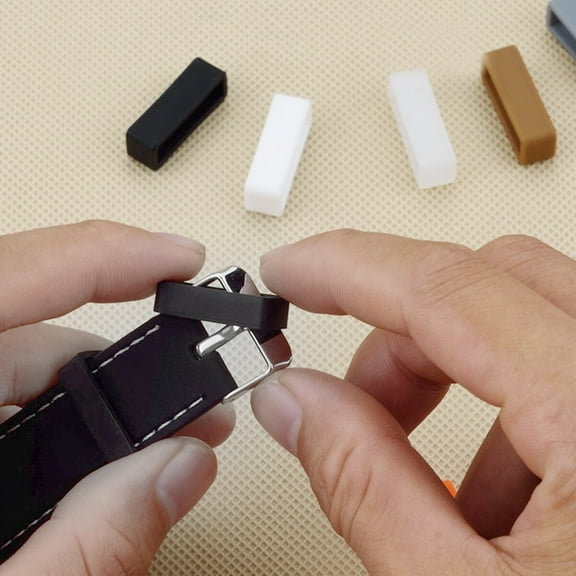 Silicone Watch Strap Loops Replacement Rings for Wristwatches 22mm Assorted of 10