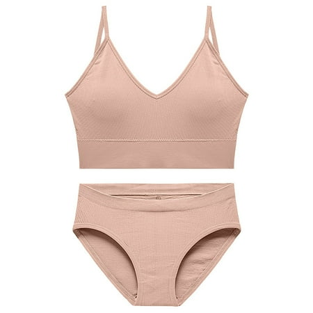 Pink Medium Women s 2 Piece V Lace Cat Ears Set Neck Seamless Lingerie Halter Lace Pajamas for Women Pants Set No Padding Bra and Floral Lace Satin Lingerie Set