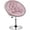 Pink, variant on Living Room Vanity Chair Makeup Velvet Round Tufted Back Swivel Accent with Chrome Frame Height Adjustable for Room, Bedroom, Pink