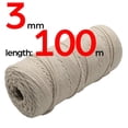 thumbnail image 1 of Christmas Cord/ 3mm 100m 3 Ply Coloured Macrame Cord/ Macrame Cord/Triple Strand Twisted Soft Cotton Rope/100% Cotton/DIY Macram, 1 of 7