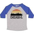 thumbnail image 3 of Inktastic Chicago Illinois Skyline Vintage Boys or Girls Toddler T-Shirt, 3 of 5