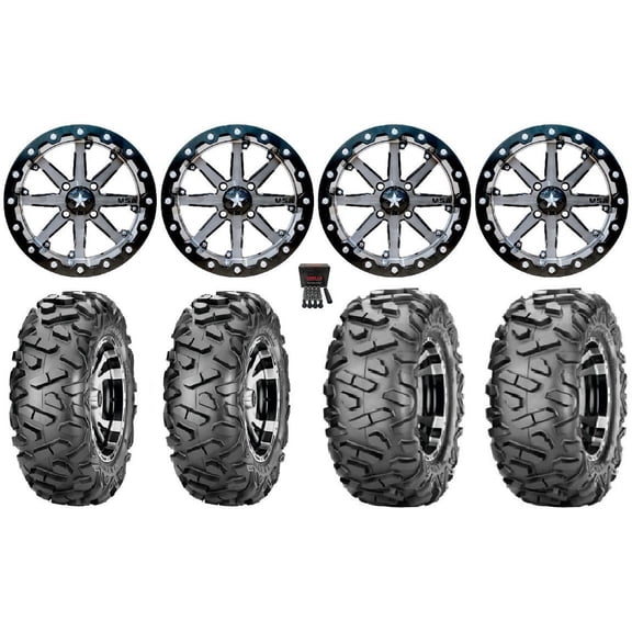 MSA Lok 14" UTV Wheels 29" BigHorn Tires Kawasaki Teryx Mule