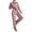 Purple, variant on Clothing Cqxid525 pajamas for women set Ribbed Pajama Sets for Women Pullover V Neck Long Sleeve Sleepwear Matching Comfy Long Pants Outfits Sleepwear Pjs Sets Lounge Set Red 1PC