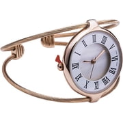 Blekon Collections Japanese Quartz Women's 31mm Case Double Wire Cuff Bangle Watch