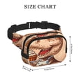 thumbnail image 4 of Disketp Dinosaur Baking Delight Riñonera de Doble Capa, Bolsa de Cintura Ajustable para Viajes, Correr y Senderismo, Riñonera Ligera para Hombre y Mujer, 4 of 9