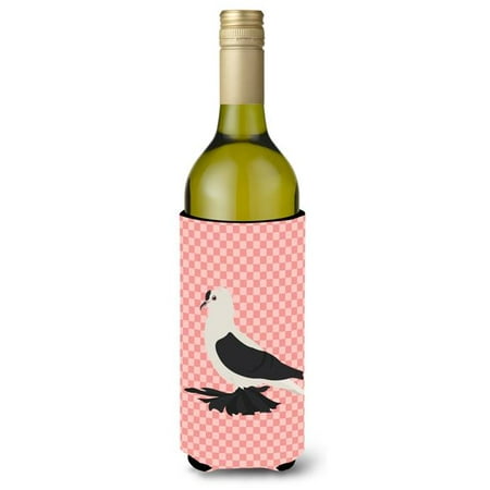 

Saxon Fairy Swallow Pigeon Pink Check Wine Bottle Beverge Insulator Hugger