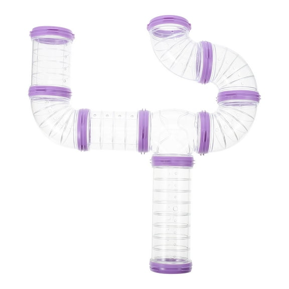 Tubes Rat Hamster Hamster Cage Tunnel 6X6X15CM Purple