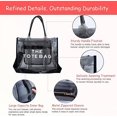 thumbnail image 4 of Tote para damas, Tote de plástico, Tote de viaje, Bolso de hombro para damas, Bolso bandolera, Tote de playa, (L)13.8" x (W)5.5" x (H)9.8" negro, 4 of 5