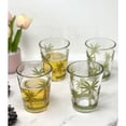 thumbnail image 3 of Set of Four Green Floral Acrylic Stemless Whiskey Glass, 3 of 10