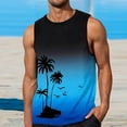 thumbnail image 2 of Zmoon Gilet de Vacances pour Hommes en Impression Numérique 3D Style de Rue Ample Plage Cocotier, 2 of 4