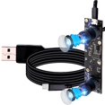thumbnail image 2 of Module de Caméra USB Double Objectif 1080p 3D Stéréo VR HD Jumeau Lumineux Caméra 2mp Double Objectif Vidéo Webcam Module, Web Caméra Board Module M9 Objectif 90 Degrés Web Cam pour Raspberry Pi, Fenêtres, Mac, 2 of 3