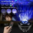 thumbnail image 4 of Proyector de luz nocturna giratorio con 21 modos, control remoto, temporizador, altavoz Bluetooth, proyector de luz de techo, decoración de estrellas y océano para bebés, niños y adultos, 4 of 5