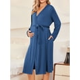 thumbnail image 2 of Avidlove Maternity Robe and Nursing Nightgowns Set for Hospitable Breastfeeding 3 in 1 Labor Delivery Nursing Sleeveless Gown Bathrobe Pregnancy Clothes, 2 of 7