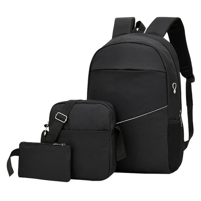 QTOCIO Sac à Dos Trois Pièces Sac à Dos pour Homme pour Ordinateur Sac à Dos Décontracté pour Élève du Premier Cycle du Secondaire et du Primaire Version Coréenne Sac de Voyage Extérieur pour Femme