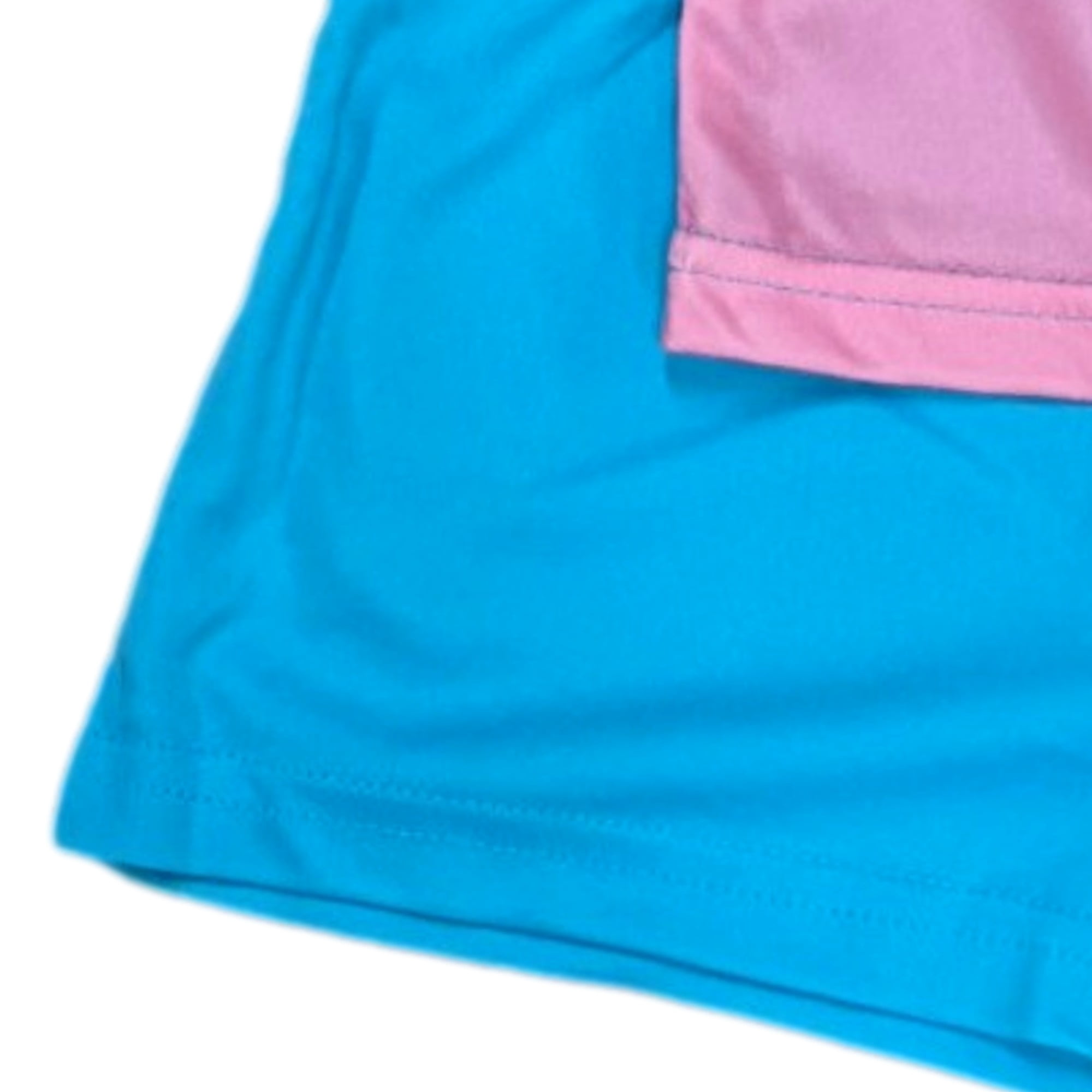 Toddler Girls Silky Pink & Blue Hello Kitty Pajamas Shorts & Top Sleep Set 4T