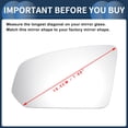 thumbnail image 5 of Unique Bargains Left Driver Side Rearview Mirror Glass Replacement Heated White Fit for for Volvo S90 V60 V90 2016-2020, 5 of 6