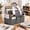 Gray, variant on LAVFOX Craft Organizer Tote Bag, Portable Art Storage Caddy with Multiple Pockets, Bluish Green