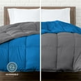 thumbnail image 3 of Bare Home 1800 Collection Reversible Down Alternative Comforter, All-Season, Twin/Twin-XL, Gray/Medium Blue, 3 of 10