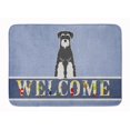 thumbnail image 1 of Carolines Treasures BB5614RUG Standard Schnauzer Salt & Pepper Welcome Machine Washable Memory Foam Mat, 1 of 4