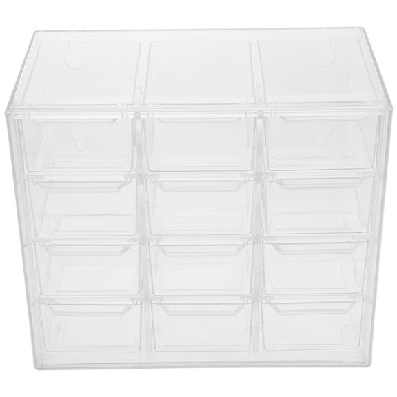 Transparent Drawer Box Desk Organizer Drawer Style Holder Plastic Desktop Organizer Office