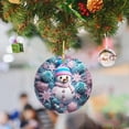 thumbnail image 3 of Christmas Decorations Clearance Christmas Snowman Christmas Tree Ornament Round Hanging Ornament Christmas Christmas Ornament for Tree Decorations Home, 3 of 4