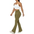 Flare Yoga Pants, Crossover Yoga Pants with Tummy Control, HighWaisted