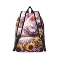 thumbnail image 3 of Xecao Warm Sunflower Sleeping Cat for Canvas College Laptop Backpack, Durable Rucksack Travel Notebook Bag School Backpack Book Bag for Men Women, 3 of 8