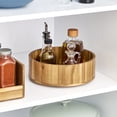thumbnail image 4 of iDesign 10-Inch Acacia Wood Lazy Susan Organizer for Kitchen - Lazy Susan Turntable for Cabinet, Countertop, or Pantry, 4 of 6