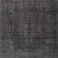 thumbnail image 1 of Ahgly Company Indoor Square Traditional Carbon Gray Persian Area Rugs, 7' Square, 1 of 6