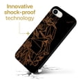 thumbnail image 3 of Case Yard Wooden Case for iPhone-SE Soft TPU Silicone cover Slim Fit Shockproof Wood Protective Phone Cover for Girls Boys Men and Women Supports Wireless Charging Beautiful Mind Design, 3 of 7